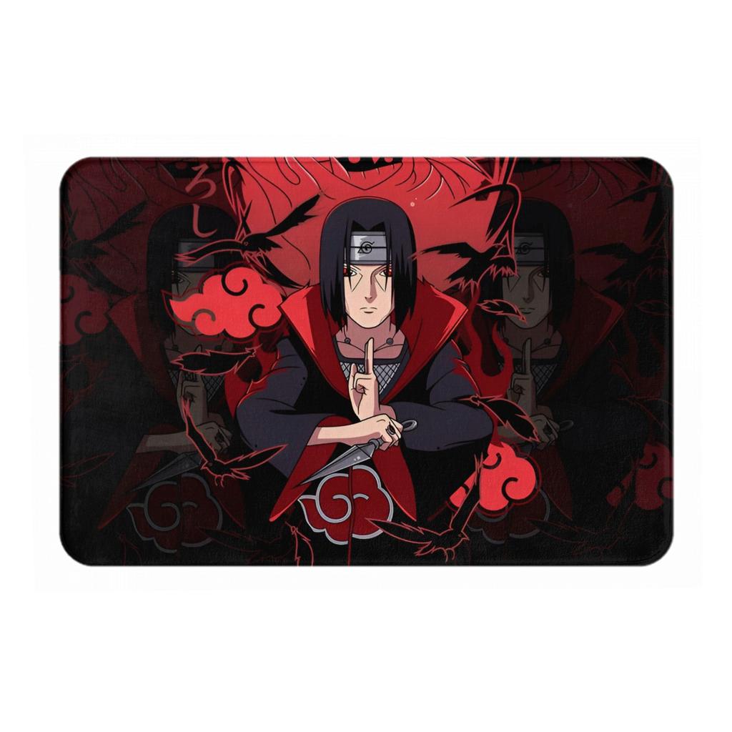 Itachi Uchiha Narutos Anime Doormat Non-Slip Entrance Bathroom Kitchen Floor Door Mats  Living Room Carpet Rug