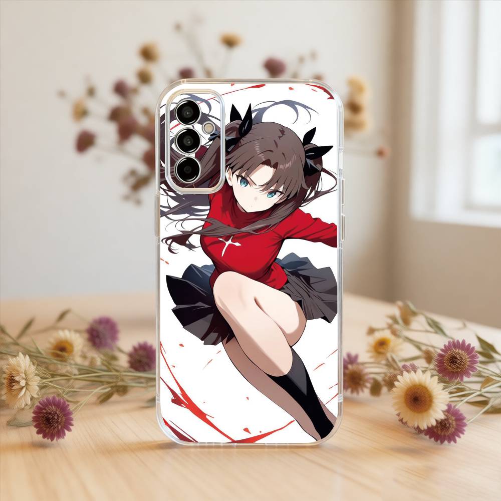 Fate Rin Tohsaka Phone Case Transparent Silicone Soft For SamsungA10,12,20,21S,30,31,40,50,51,52,70,71