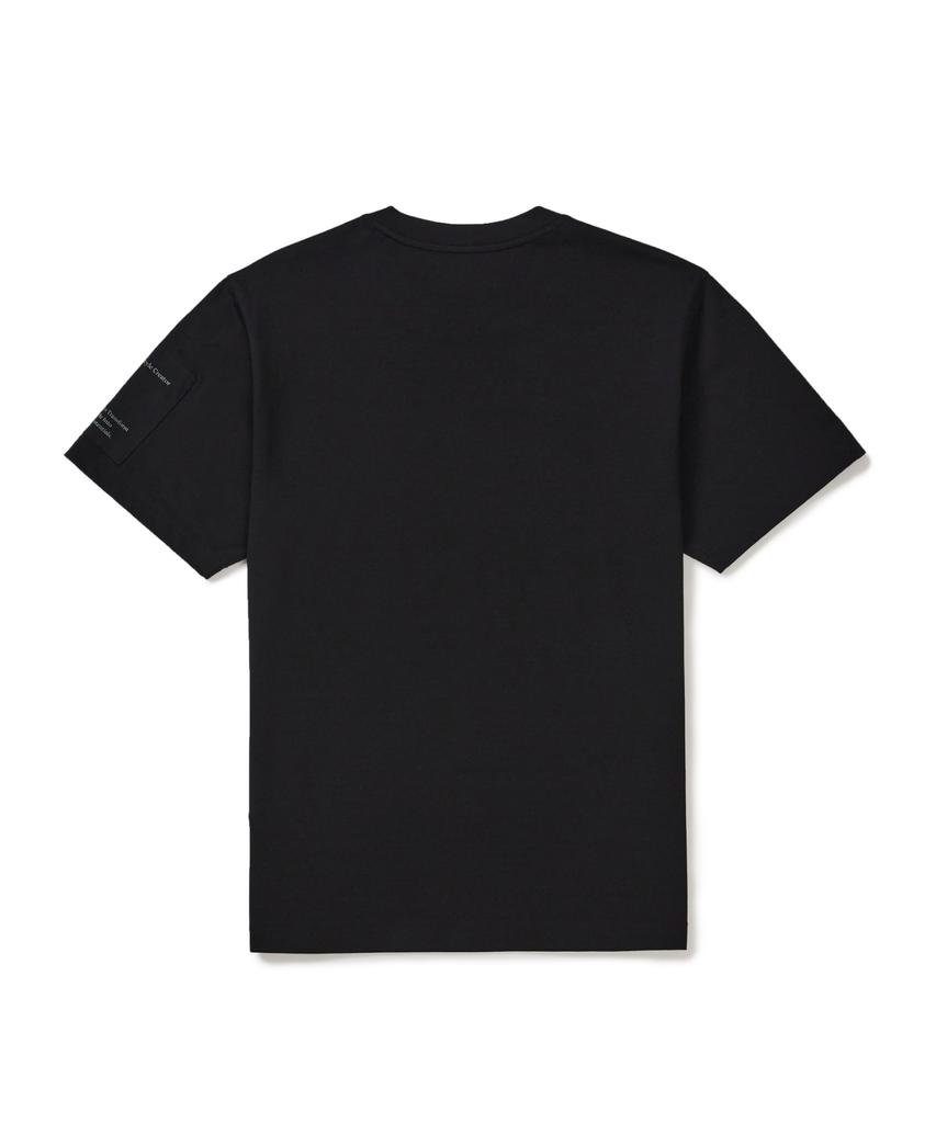 SNOWPEAK APPAREL Aerocool Woven Patch Short Sleeve T-Shirt (S26Mmfts28) Black