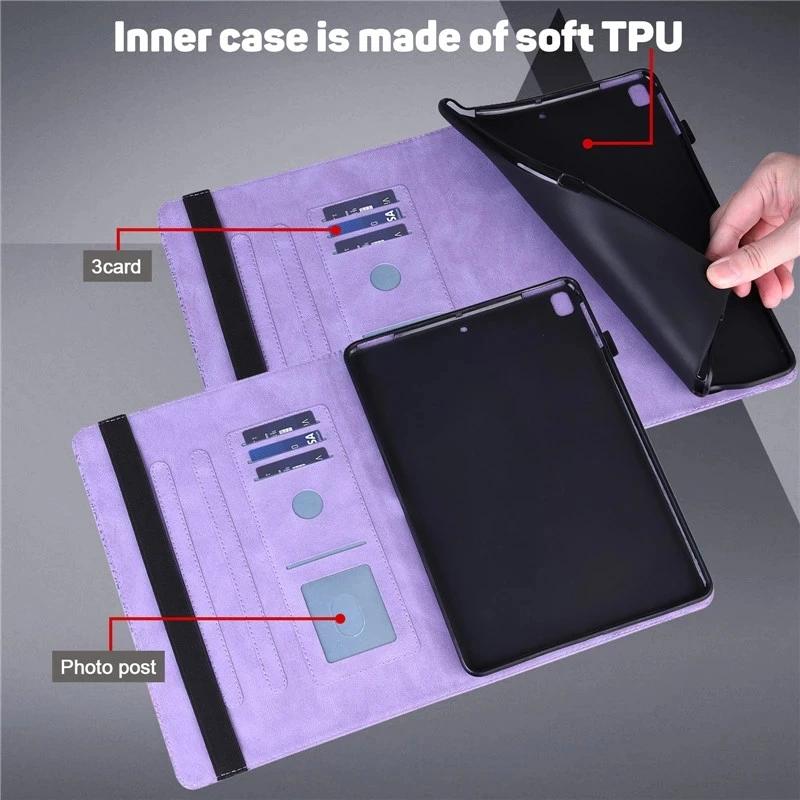 Funda for Redmi Pad Pro Case 12.1 Inch Embossing Wallet Stand Flip Cover for Coque Xiaomi Poco Pad 12.1 Redmi Pad Pro Case Cover