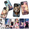 Cartoon Kitten Cat Eyes Lovely Phone Cover for Apple iPhone 16 15 14 Plus 13 12 Mini 17 Pro Max + ProMax 16E Air Case