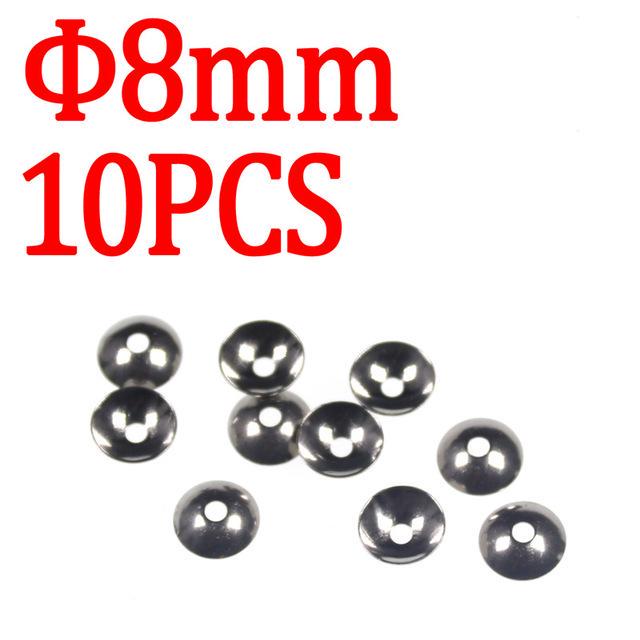 10PCS Tube Fly Tying Cone Disc Head Weighted Brass Tube Plastic Main Tube Salmon Tube Fly Tying Material