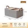 Houndstooth Foldable Steel Frame Clothes Storage Box