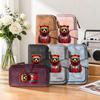 Cool Bear Print Long Wallet Fashion Multi-card Slot Purse Casual Portable Daily Use Clutch for Women Men