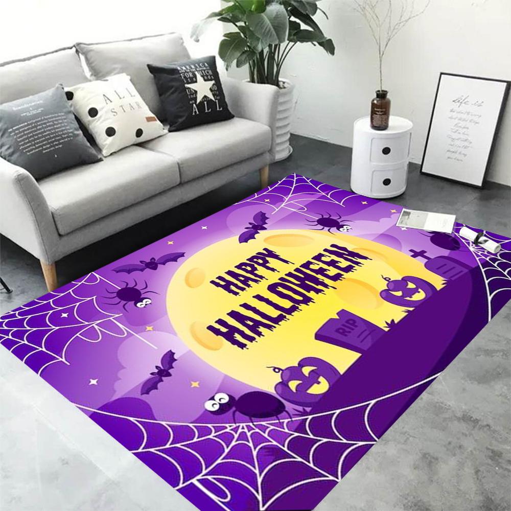 Fun Halloween Printed Carpet Rug for Home Living Room Bedroom Sofa Doormat Decor Kids Game Area Rug Floor Mat Gift