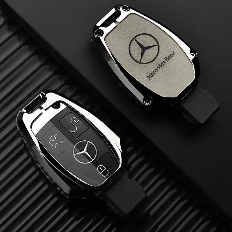 RPO5   Car Alloy Key Case Key Bag Shell Key Chain Mercedes-Benz A C E G S V Class CLA CLS GLA GLC GLE GLK Vito Sprinter SL SLK Viano ML