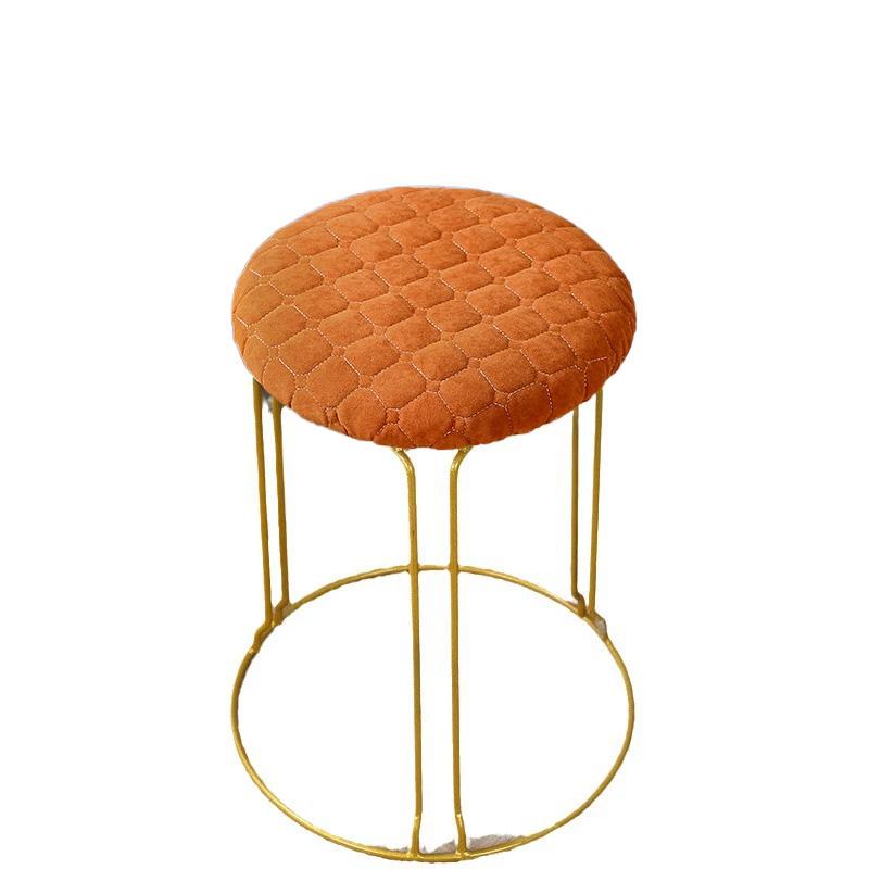 1PC Beschermhoes Antislip Effen Kleur Afneembaar Ronde Vorm Verdikt Stoelkussenhoes Minimalistische Stijl Krukhoes
