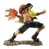 15cm Anime One Piece Luffy Fire Fist Ace Battle Figure Scene Action Figurine Collection Model Dolls Birthday Toys Gifts