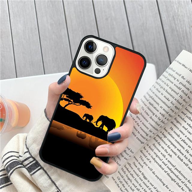 Elephant Love Affection Nature Phone Case For iPhone 17 Air 15 16 Pro Max 14 13 12 11 Pro Max Plus Coque Shell