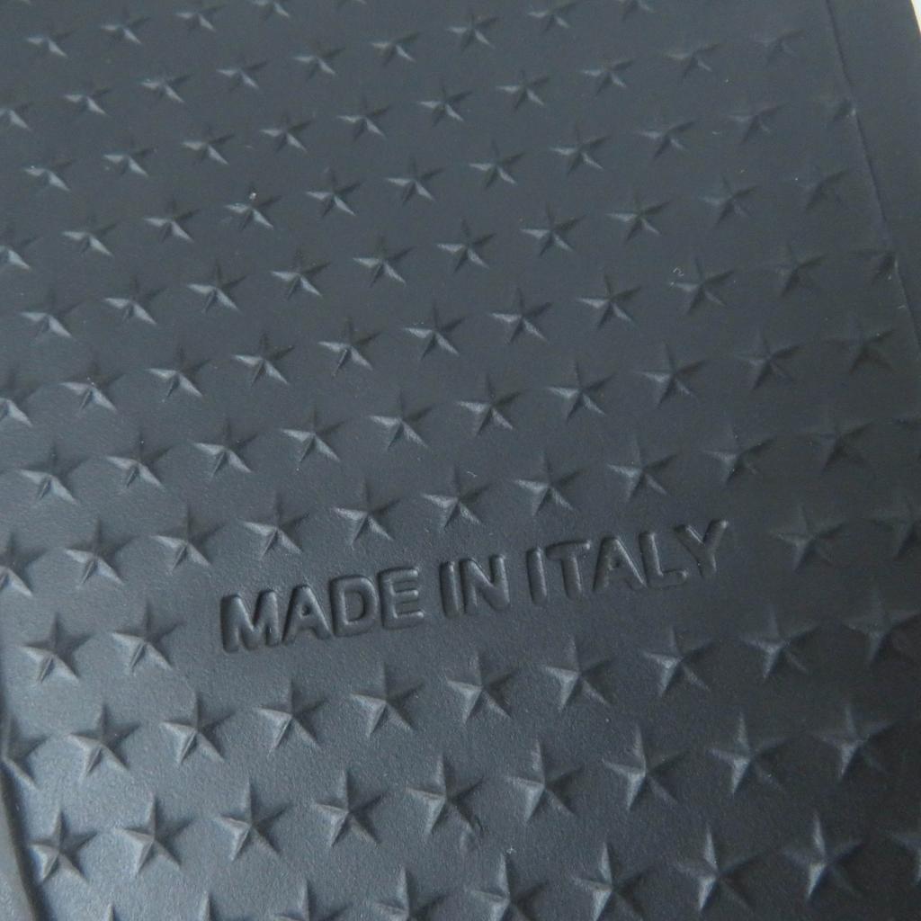 Pristine GIVENCHY Sandals Logo Design Slide Sandals Black Rubber Women 35 Used