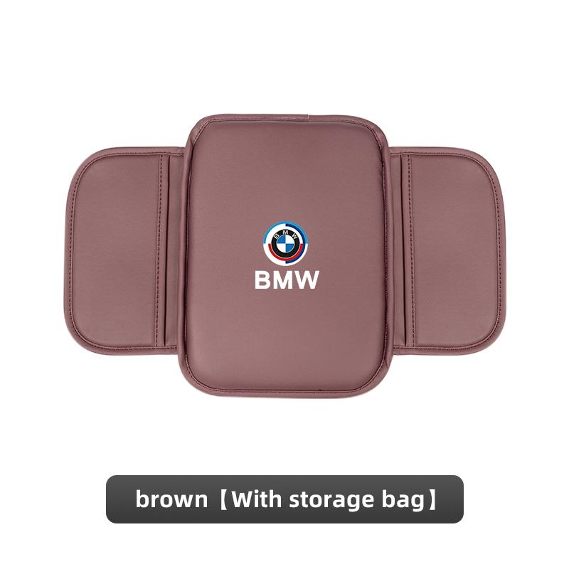 Leather Car Armrest Box Pad Auto Armrest Mat High Quality Accessorie For BMW 50th Anniversary Edition E46 E53 E90 E60 E93 E87 X5