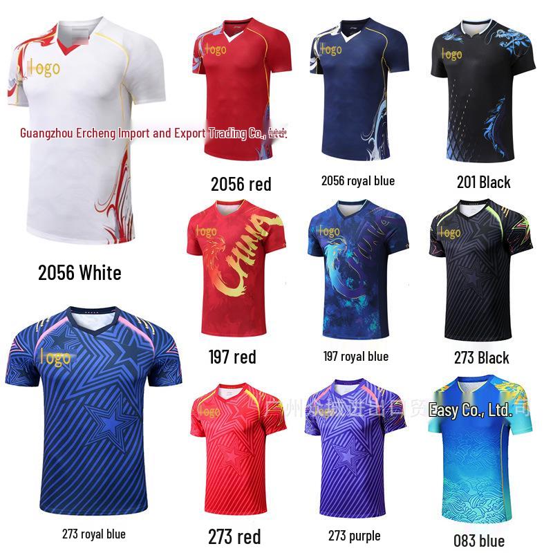 

LN Премиальная мужская и женская быстросохнущая командная форма для бадминтона - с коротким рукавом для юношей и взрослых Men 3XL