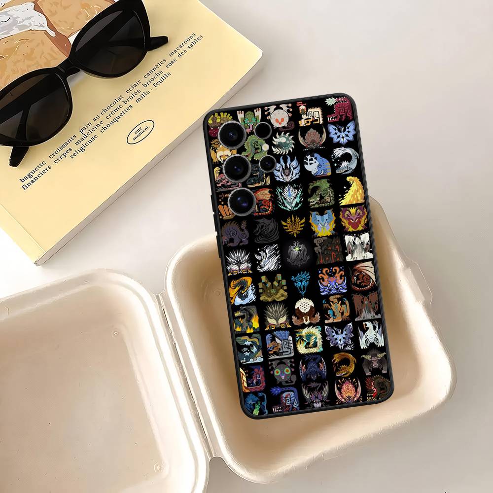 Game M-Monster H-Hunter Case For Samsung Galaxy Case S25 S23 S22 S21 S30 S20 S10 Ultra Plus FE TPU Soft Cover