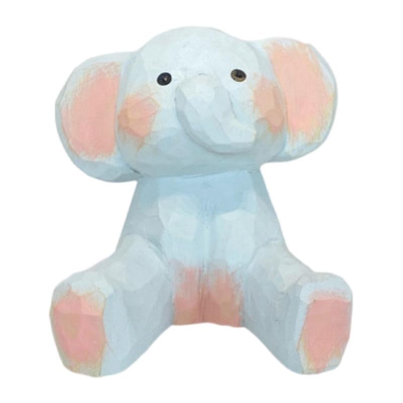 

Cute Bear/Elephant Cell Phones Stand,Wood Desk Decors for Smartphone Stability Home Office Phone Holder Table Disply