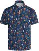 New Men's Summer POLO Shirt Men's Casual Short Sleeve Lapel T-Shirt D Printed Short Sleeve POLO