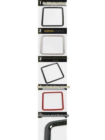 Compatible with 19 Polo Models: Rear Air Outlet Trim Ring & Air Conditioning Vent Decorative Sticker.