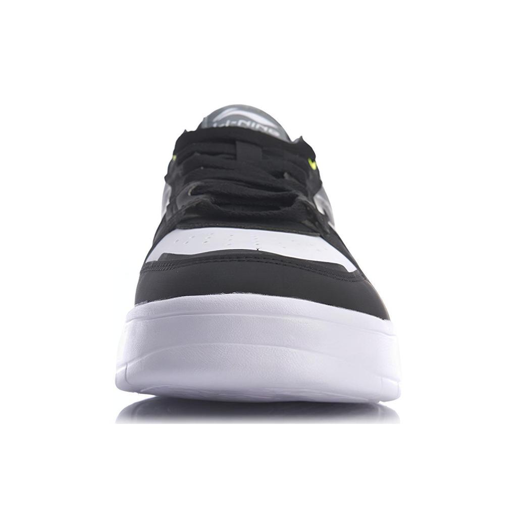 New LiNing Wave Superwave Lite Anti Slip Wear Resistant Low Top Skateboard Shoes Men's White Black Gray AGCQ063-3