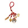 Ancient Gold Sand Cloisonné Enamel Keychains: Stylish Couple Pendants & Lucky Charms for Mobile Phones.
