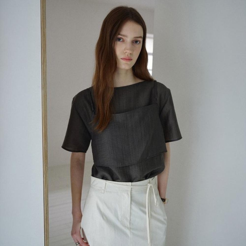 On On Layered Sheer Blouse New6mb517
