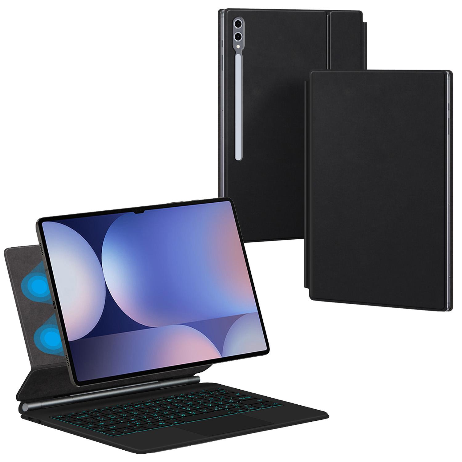 

Floating Magnetic Keyboard (Portuguese) For Samsung Galaxy Tab S10 Ultra/S9 Ultra/S8 Ultra Bluetooth-Compatible Keyboard+Leather Tablet Case A