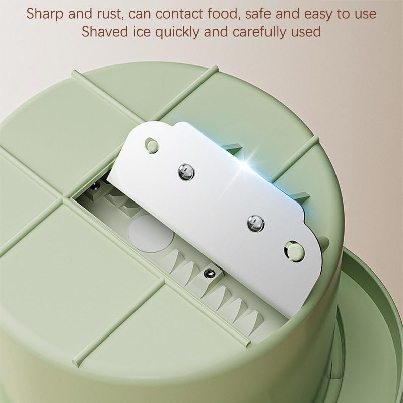 Shaved Ice Machine Small Manual Ice Crusher Home Hand-Cranked Machine Making Smoothie Machine Suitable For Outdoor Camping