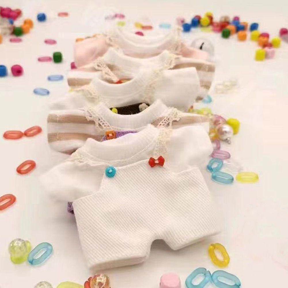 

Fashion Doll Rompers Outfits Handmade Doll Clothes High Quality Kids Toy For 10cm Cotton Dolls 4