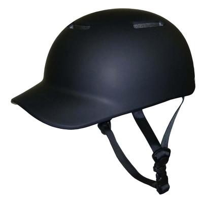 CAPTAIN STAG Bicycle Soft Size Circumference BC SG Matte for Junior School Students To Helmet, Shell, M-L (Head 55-60cm), Standard, Black, Y-6475