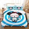 3D Print Pucca Cartoon Bedding Set Cartoon Anime Three-piece Set Adult Kid Bedroom Duvetcover Sets Kawaii Girls