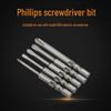 Electric Screwdriver Bit Set: 800 Cr-V Steel, Hardened S2, Magnetic Holder, 4mm Shank Diameter