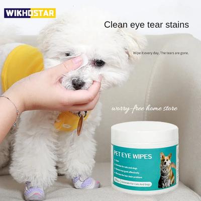Wet Tissue Eye Tear Stain Remover Care Pet Cleaning Supplies Tartar Removal Clean Dogs Cats Eliminator Healthly Hygiene Products