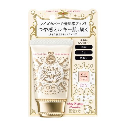 MAJOLICA MAJORCA Milky Wrapping Foundation 00 Foundation Unscented 0 Pink Beige 30g (x 1)