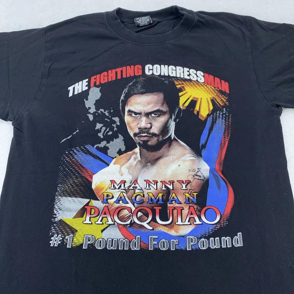 2010 Manny Pacman Pacquiao vs Antonio Margarito Maglietta da Boxe Taglia Media Texas
