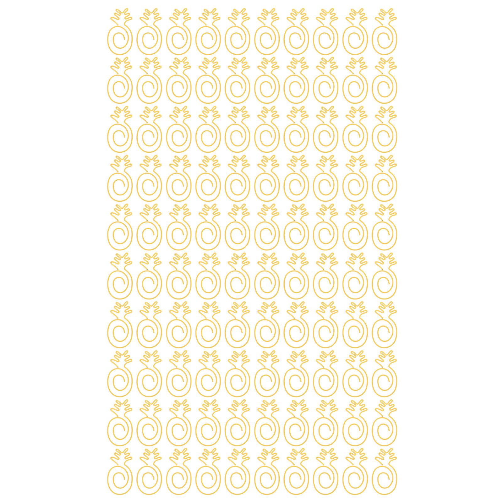 100 sztuk Złote spinacze do papieru Urocze Stylowe Mocne Metalowe Trwałe Szeroko Stosowane Urocze spinacze do papieru do Szkoły Biura beige