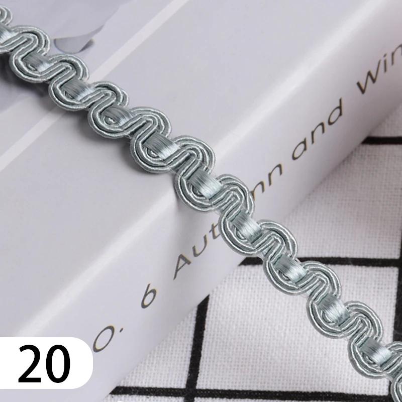 15 Meter Curtain Fringe Lace Edge 1.2cm Width Tassel Lace Trim Ribbon For Sewing Sofa Pillow Home Upholstery DIY Accessories