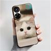 Hülle für ZTE Blade V40S / Axon 40 SE / V70 Pro Hülle Ästhetisch Niedliche Katze Astronaut Weiche Schwarze Matte Schutzhülle Rückseite