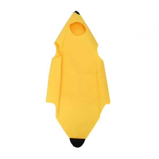 

Желтый костюм банана для детей и взрослых, комбинезон без рукавов, банановый наряд на Рождество, Хэллоуин, косплей, нарядная вечеринка, одежда с фруктами Adult