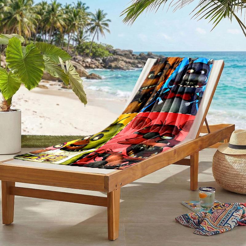 Freddy Bear Fashion Beach Towel: Ideal for Summer Adventures Soft, Absorbent and Quick Drying Suitable for Swimming and Bathing