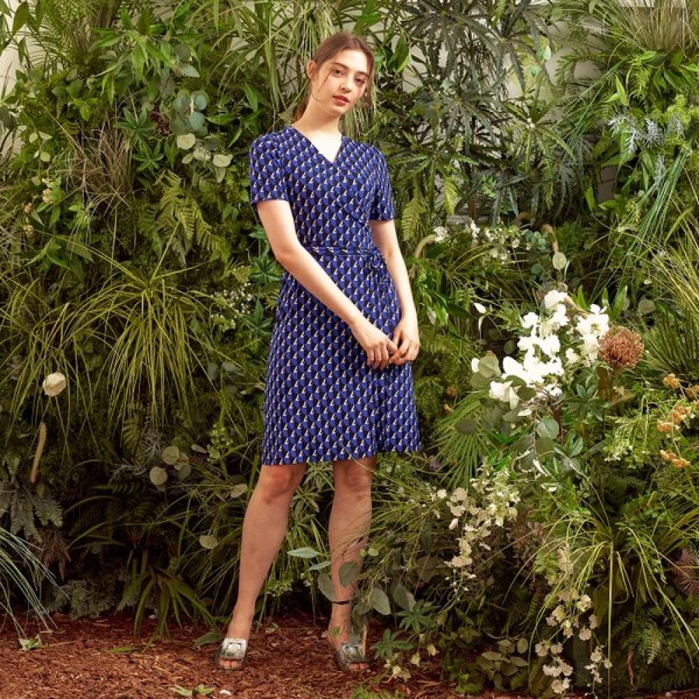 Creora Leoni Midi Wrap Dress Ldm03dj01