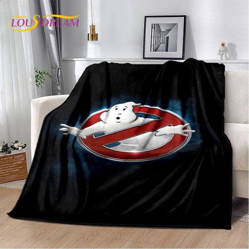 Cartoon G-Ghostbusters Movie Plush Blanket,Flannel Blanket Throw Blanket for Living Room Bedroom Bed Sofa Picnic Leisure Napping
