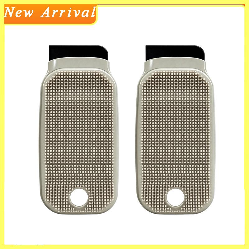 Fruit Cleaning Brush 2-in-1 with Vegetable Cleaner with Scraper Hangable Heat Resistant Silicone Pot Handle Mat Kitchen Gadgets