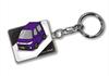 Custom Keychain for Wagon R Stingray Black Purple Car Color [MKJP] MH23S, Base,
