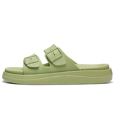 Li Ning Sports Trend Serie Atmungsaktive Geräuschlose Schiebesandalen Herrenschuhe Grün AGAT007-2
