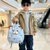 Schoolbag cartoon three-dimensional bear children's backpack printed kindergarten baby school bag boys and girls outdoor leisure backpack bag
