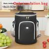 Insulated Student Lunch Bag With Solid Color And Compact Handle For Multiscenario Use