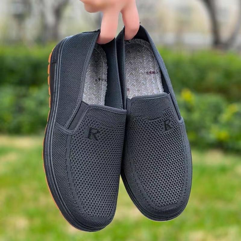 

Новые парусиновые повседневные туфли на толстой подошве, износостойкие и противоскользящие 44 серый