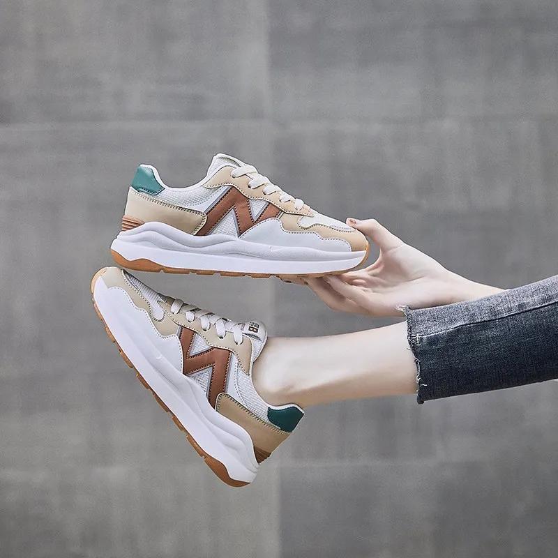 New Women's Casual Shoes Women Breathable Fashion Vulcanize Woman Sneakers Sport Walking Running Platform Flats Shoes