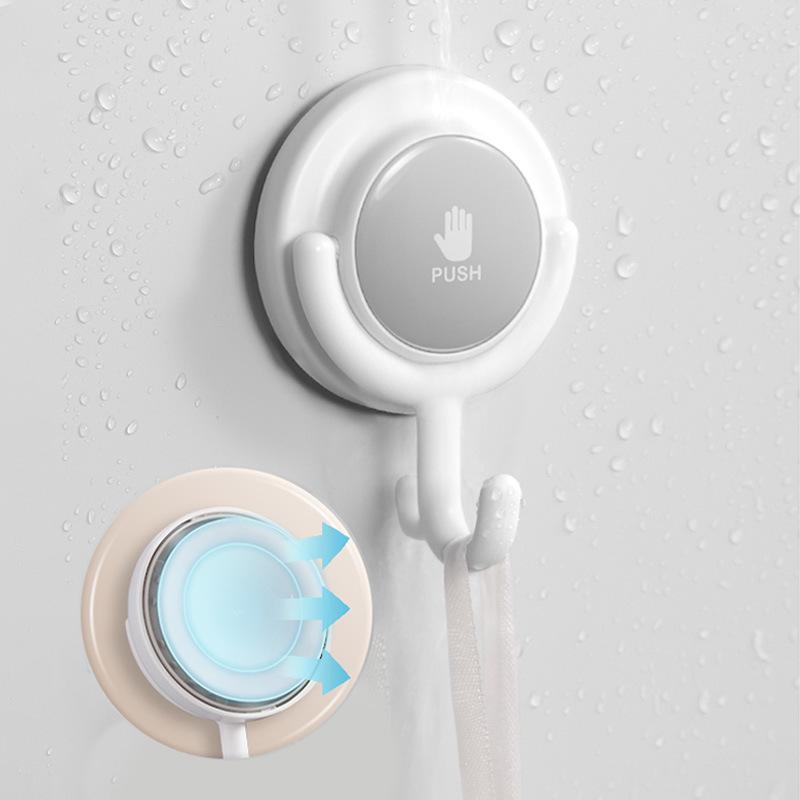 Drehbarer Saugknapfhaken Flacher und gebogener Haken Wand Starkes Vakuum Selbstverriegelnd Bohrfrei Tragfähig Klebehaken