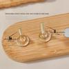 Minimalist Wooden Nail Art Practice Base & Wearable Metal Finger Holder
