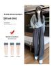 Retro High-Waisted Wide-Leg Heart Pants for Petite Women - Spring & Autumn 150 Cm Length