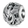 WOSTU 925 Sterling Silver Flying Dragon Charms Pendant Colorful Phoenix Beads Fit Original DIY Bracelet Wholesale